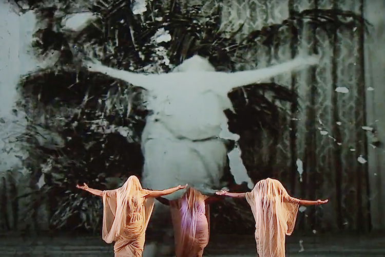 MTSU dance students recreate choreographer Florence Fleming Noyes’ 1914 "Dance of Freedom" in front of a rare film clip of the performance projected onto a screen during the 2020 "Fall Dance Concert" held in November in Tucker Theatre. MTSU Dance Program Director Meg Brooker discusses the project on the Dec. 15 edition of the "MTSU On the Record" radio program on WMOT-FM Roots Radio 89.5 and www.wmot.org.