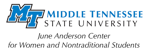 logo for MTSU's June Anderson Center for Women and Nontraditional Students