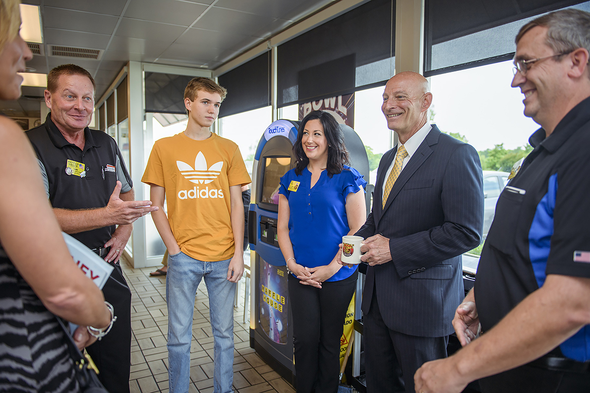 MTSU thanks Waffle House for hiring student veterans and family members.