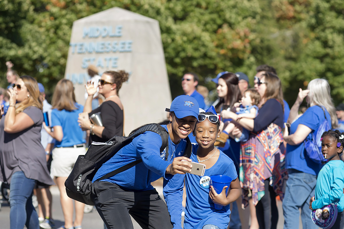 MTSU alumni and friends celebrated during the 2016 homecoming.