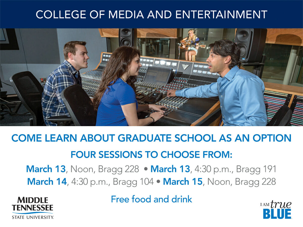 College of Media and Entertainment information session