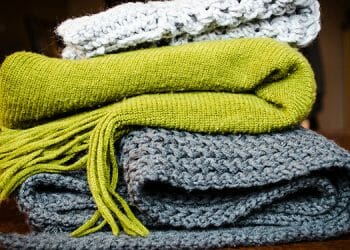 A pile of comfy blankets