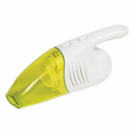 A mini handheld vacuum.