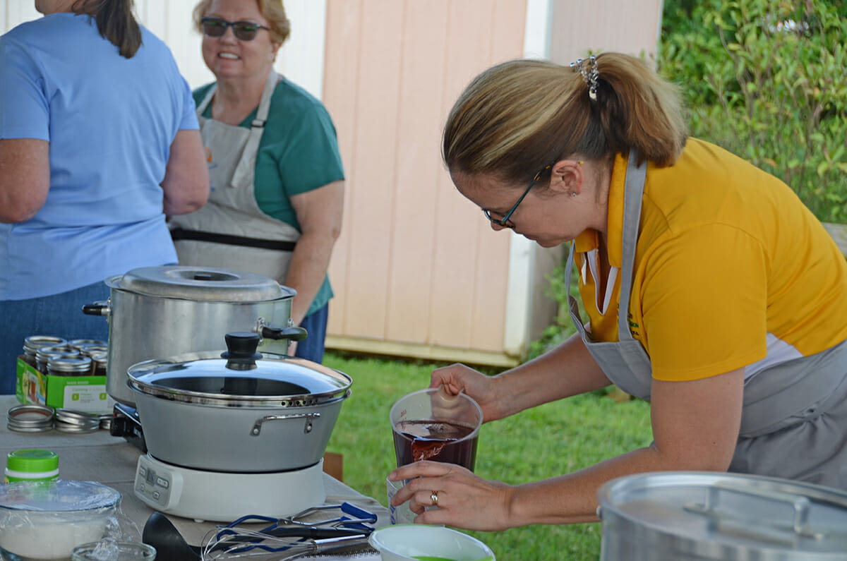 Grape Harvest Day jelly-making