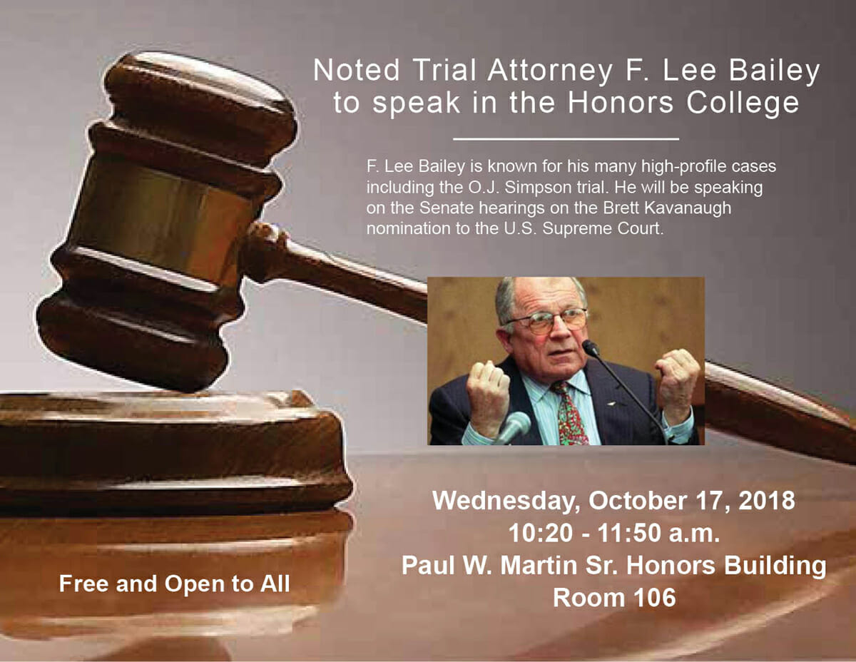 F. Lee Bailey flyer