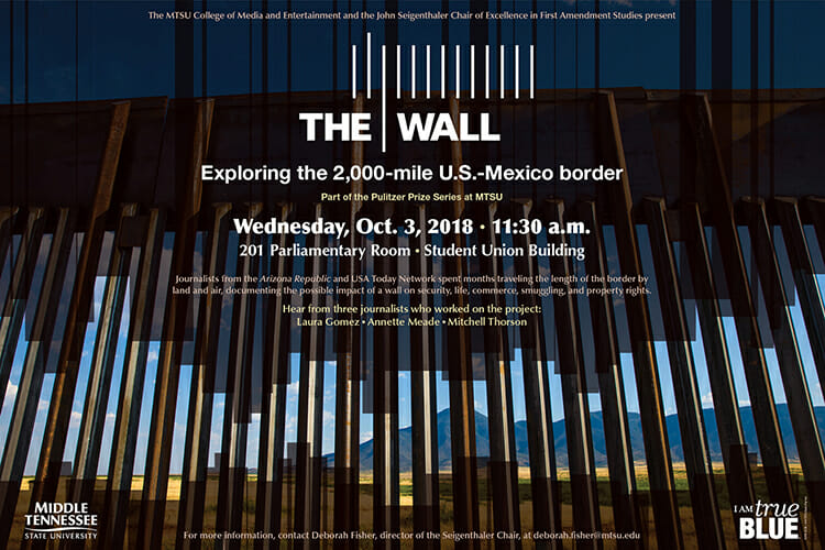 MTSU Pulitzer Series The Wall panel