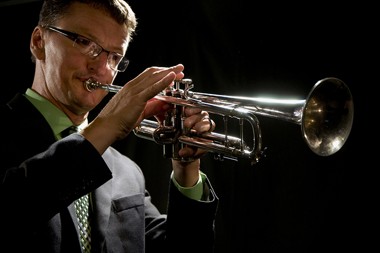 MTSU faculty member Jamey Simmons, trumpeter and composer. (Photo courtesy of Jamey Simmons)