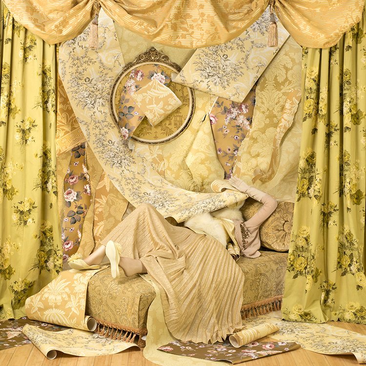 Patty Carroll is known for her use of highly intense, saturated color photographs as shown in “Yellow Wallpaper,” an exhibited piece that will be available for viewing at MTSU’s Baldwin Photographic Gallery through April 17. (© Patty Carroll)