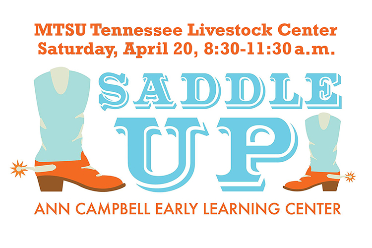 MTSU Ann Campbell Early Learning Center “Saddle Up” 2019 graphic