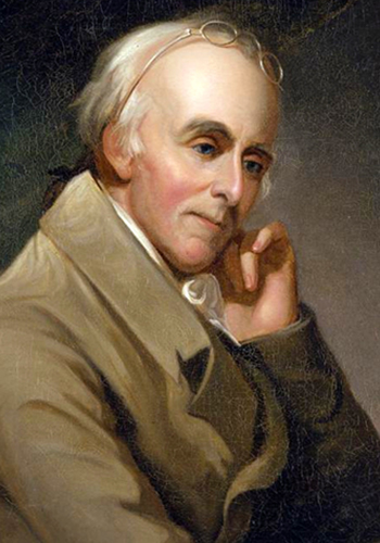 Dr. Benjamin Rush, shown in this 1818 oil painting by Charles Willson Peale, was a signer of the Declaration of Independence and wrote character sketches of his 18th-century colleagues that are the focus of a new book by MTSU Honors College Dean John R. Vile.
