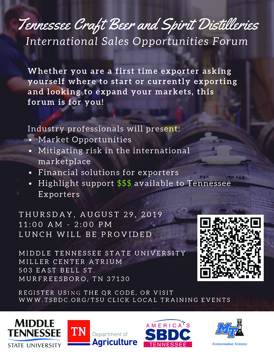 TN Craft Beer and Spirit Distilleries forum graphic