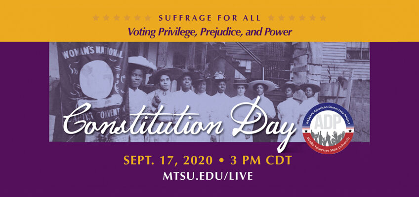 MTSU Constitution Day 2020 promo
