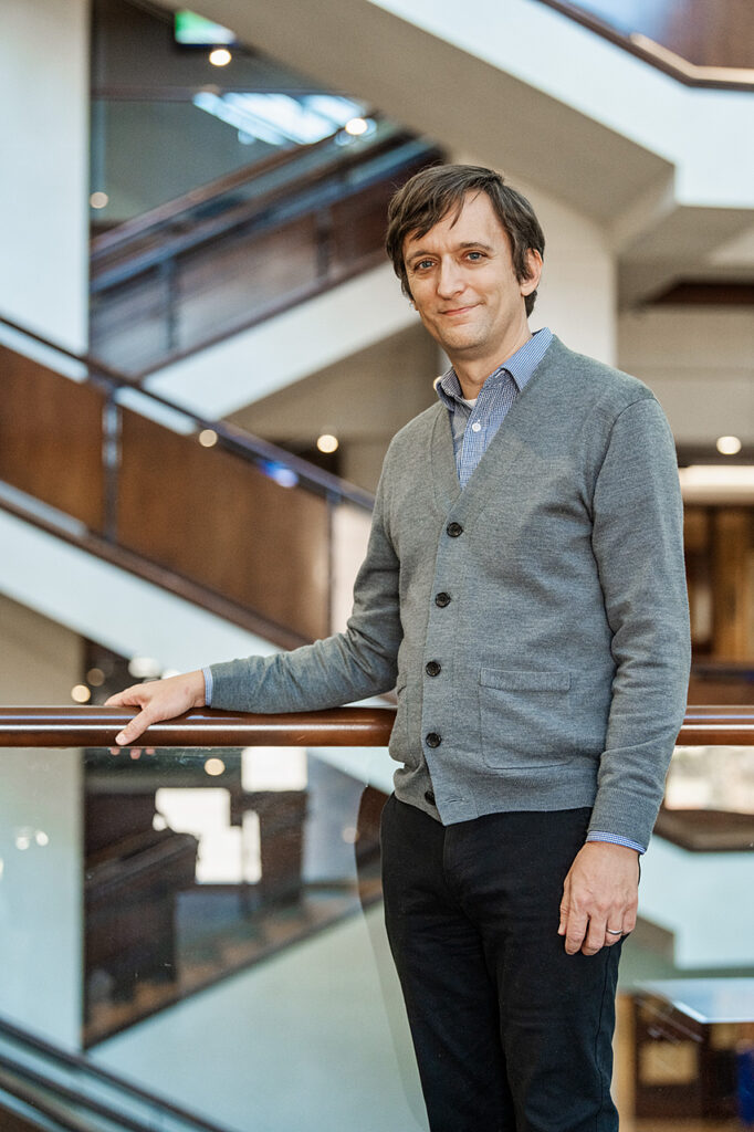 Jason Vance, Information Literacy Librarian, James E. Walker Library. (Photo: Andy Heidt)
