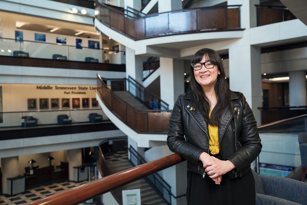 Denise Quintel, Discovery Services Librarian, James E. Walker Library. (Photo: Andy Heidt)