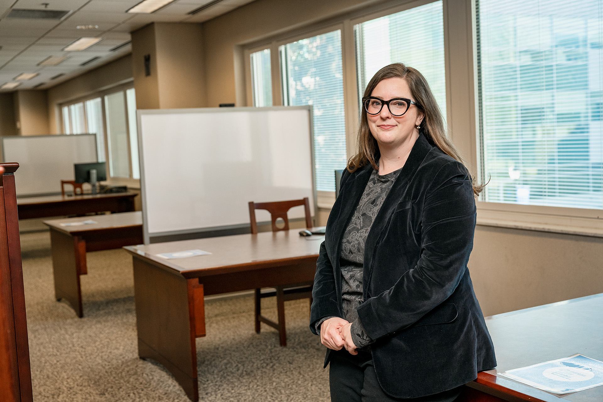 Suzanne Mangrum, Acquisitions Librarian, James E. Walker Library. (Photo: Andy Heidt)