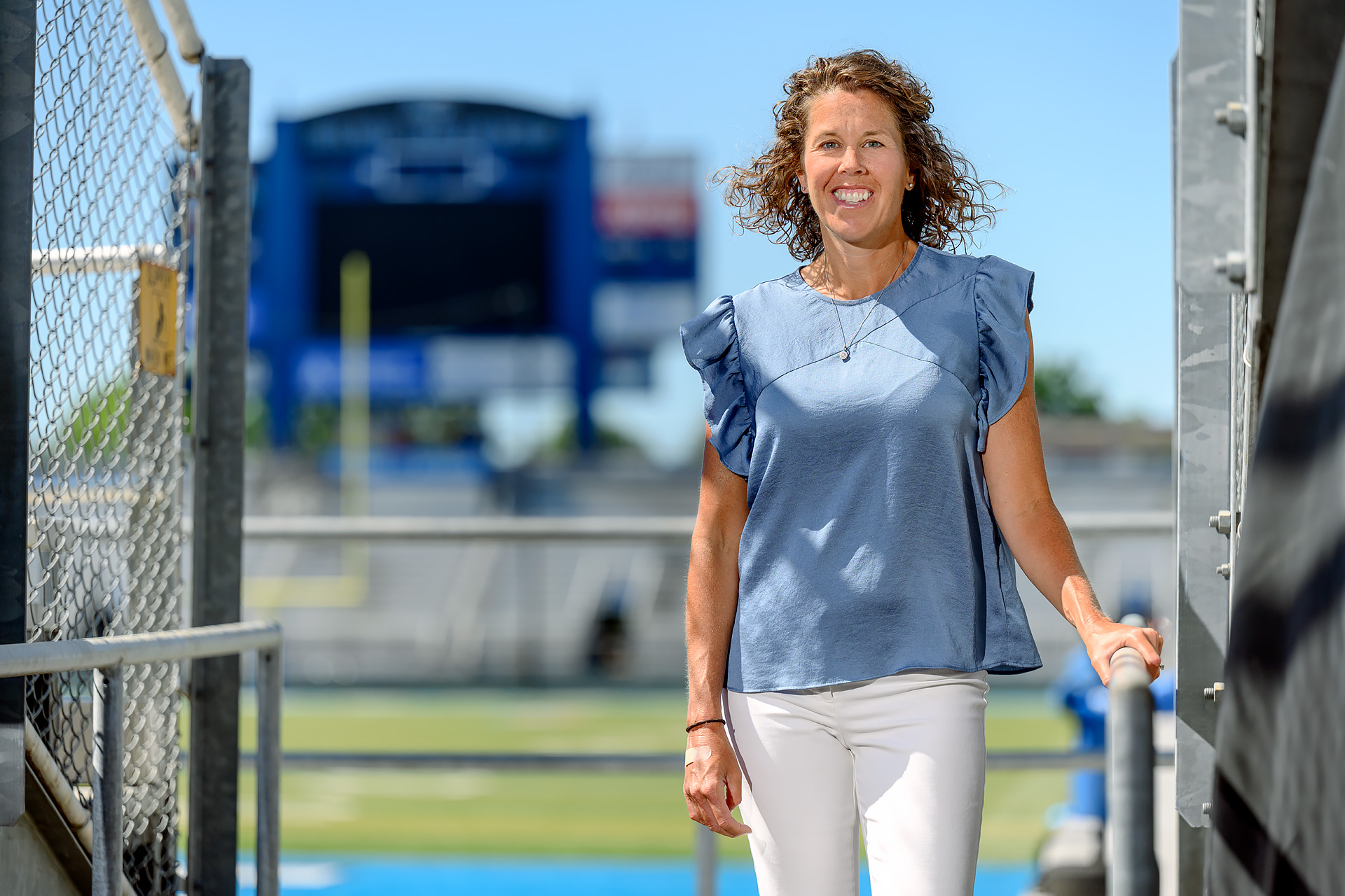 Service to students portrait of Athletic Training faculty Kristi Phillips.