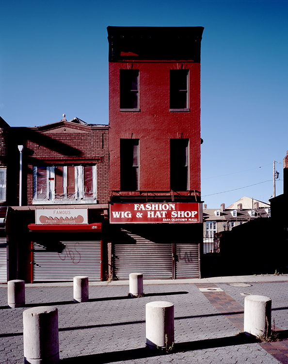 This 2009 image of the historic two- and three-story brick buildings at 544 Old Town Mall in Baltimore, Md., is part of photographer and archivist James Singewald's exhibit at MTSU's Baldwin Photo Gallery, "Baltimore: Block by Block, Work in Progress …," open Sept. 16-Oct. 28. Singewald began photographing the failed 1920s urban renewal project in East Baltimore known as Old Town Mall 13 years ago, when he was a graduate student at the Maryland Institute College of Art, to try to create a "historical document of what is left of the neighborhood after decades of decline.” (photo courtesy of James Singewald)