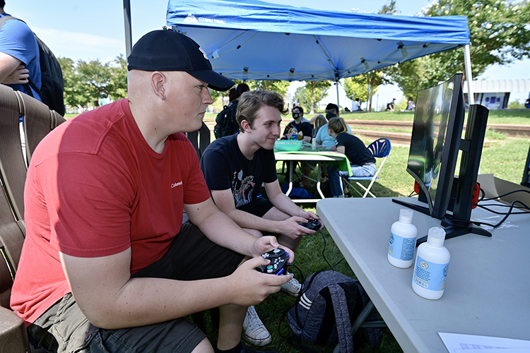 MTSU Esports was among the student groups participating in the Sept. 8, 2021, Student Organization Fair held on the Student Union Commons. (MTSU photo by Andy Heidt)