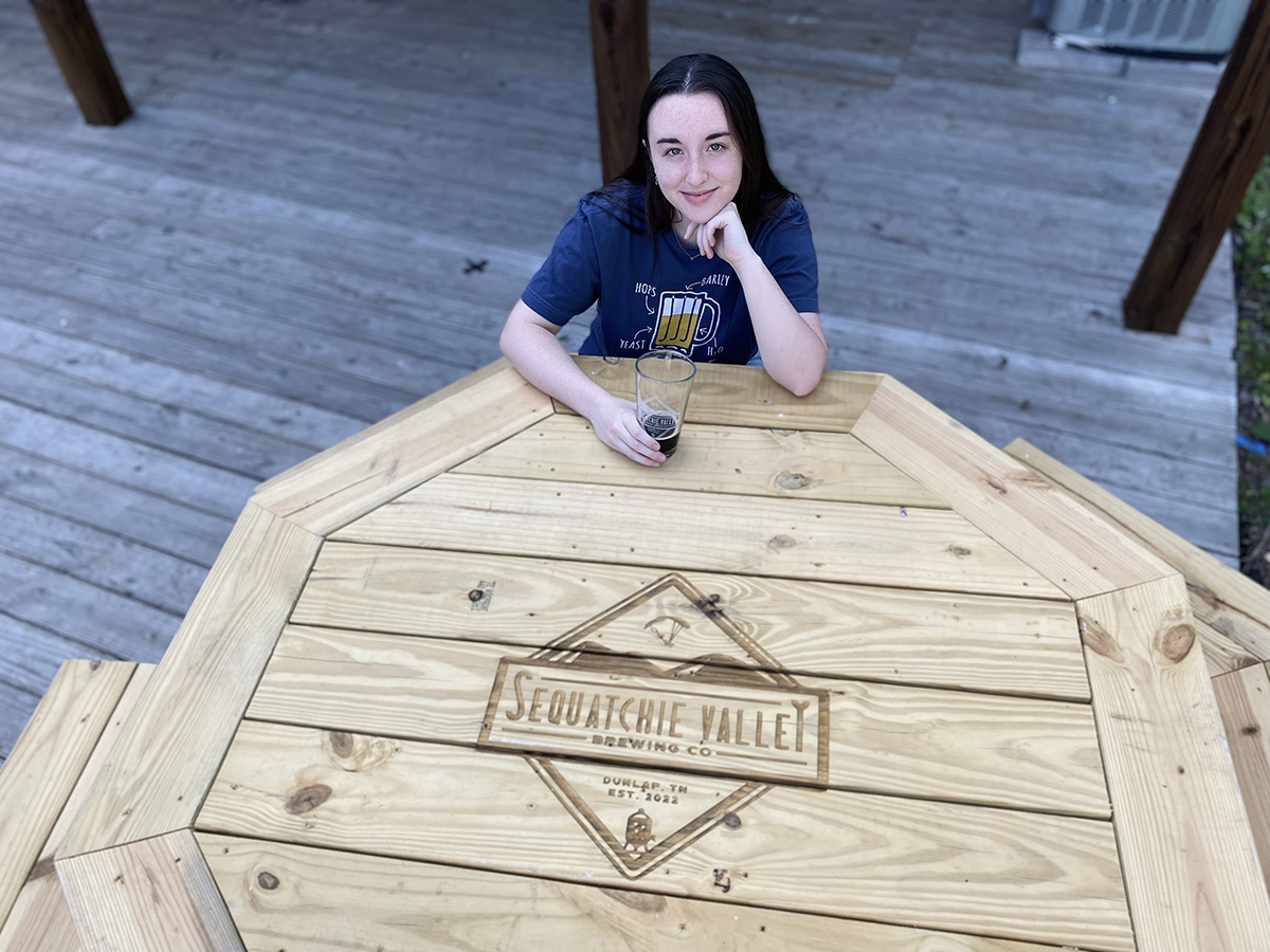 MTSU junior Emily Beavers of Dunlap, Tenn., will be working at Sequatchie Brewing Co., which is co-owned by her father, Eric Beavers, starting in June. She’s the second recipient of a Brewing Education Scholarship provided by Terrapin Brewing Co. of Athens, Ga. Beavers received a $10,000 scholarship. (Submitted photo by Beth McGowan)
