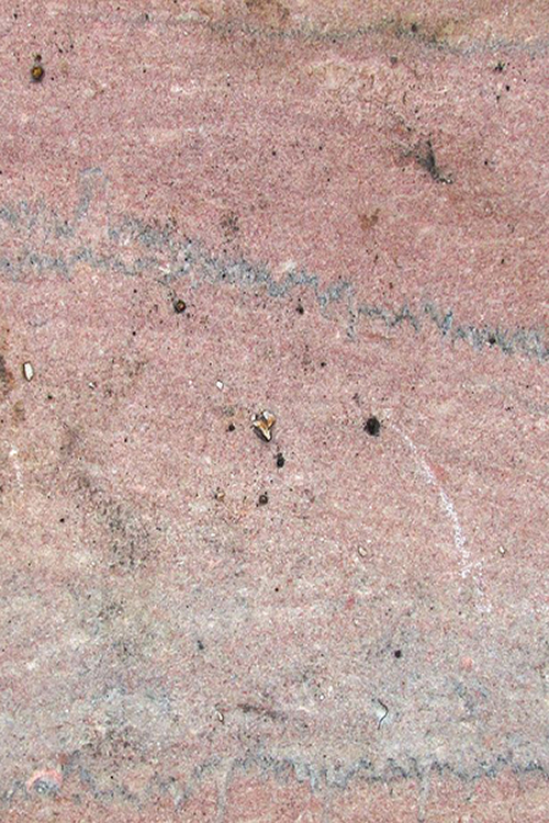 This is a close-up of part of a finished Tennessee marble block at the Ross Marble Quarry section of the Ijams Nature Center in Knoxville.
