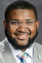 Michai Mosby of Memphis. a sophomore public relations major and 2022-23 chief of staff for the university’s Student Government Association.