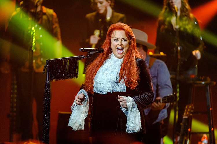 Wynonna Judd performs at “The Judds: Love is Alive – The Final Concert” on Thursday, Nov. 3, 2022, at the Murphy Center on the Middle Tennessee State University campus. MTSU students, faculty and alumni worked the red carpet and concert events. (MTSU photo by James Cessna and Cat Curtis Murphy)