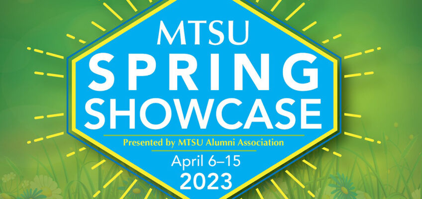 MTSU Alumni Spring Showcase graphic for 2023