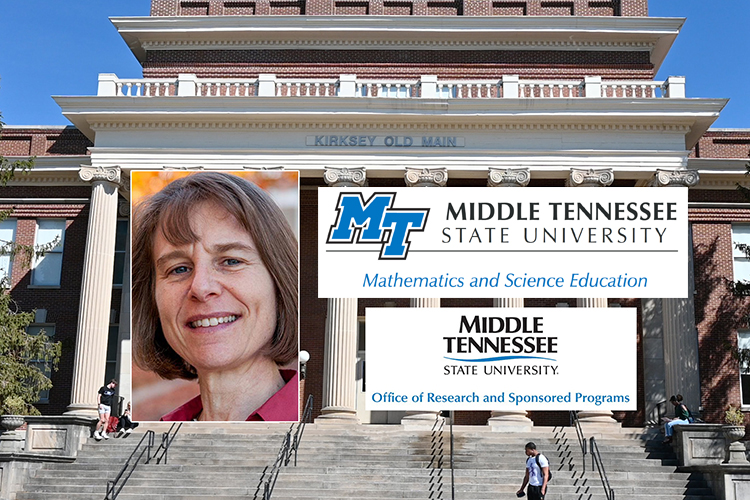 Jennifer Kaplan, director of Middle Tennessee State University’s Mathematics and Science Education Ph.D. Program, recently landed a $154,929 grant from the National Science Foundation for her research to develop innovative assessments that analyze student thinking in science, technology, engineering and mathematics, or STEM, and, in turn, train STEM instructors to improve student learning. (MTSU graphic illustration by Stephanie Wagner)