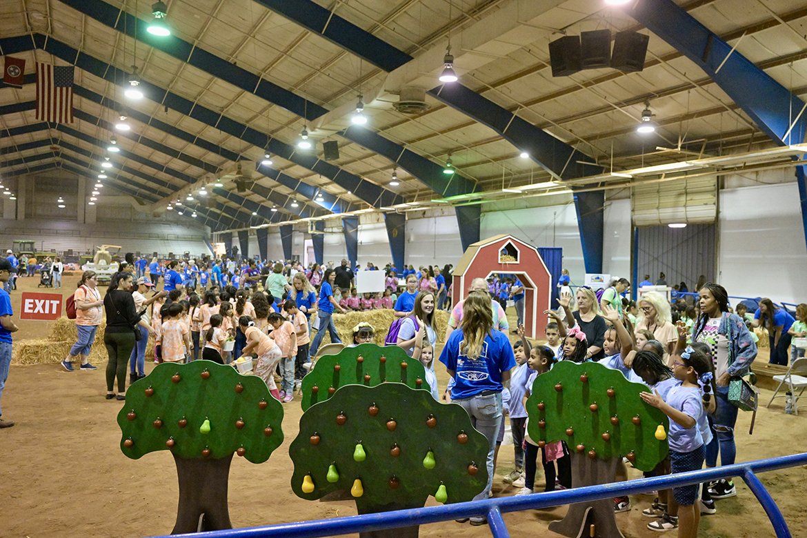 MTSU senior pre-veterinary major Calliope Fisher of Rockvale, Tennessee, and an event volunteer, said she had “many memorable conversations with kids regarding chickens and their favorite thing about them, to which most of them replied chicken nuggets. Such a joy to be around those kids.” 