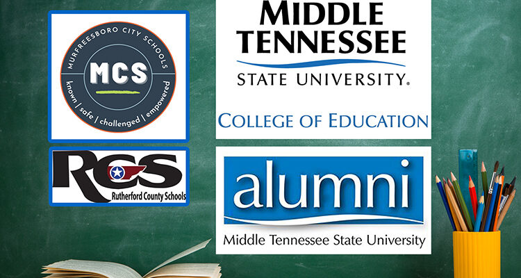 Alumni from Middle Tennessee State University’s College of Education made up a majority of this year’s Teacher of the Year winners in area Rutherford County and Murfreesboro City school districts. Education alumni were 36 of the 50 winners in Rutherford County Schools and 15 of the 27 winners in Murfreesboro City Schools. (MTSU graphic illustration by Stephanie Wagner)