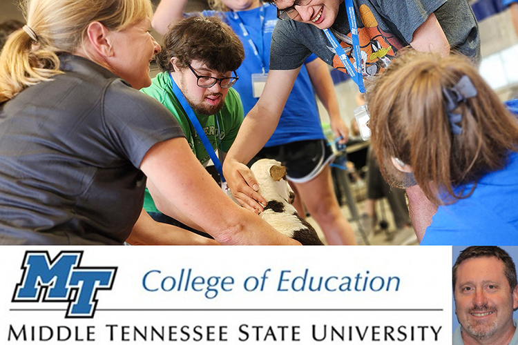 Registration is open for the College of Education’s July 15-19 Inclusive College Experience camp for people ages 16 to 25 with intellectual disabilities to enjoy a weeklong experience on campus of life as a Blue Raider. (MTSU graphic illustration by Stephanie Wagner)