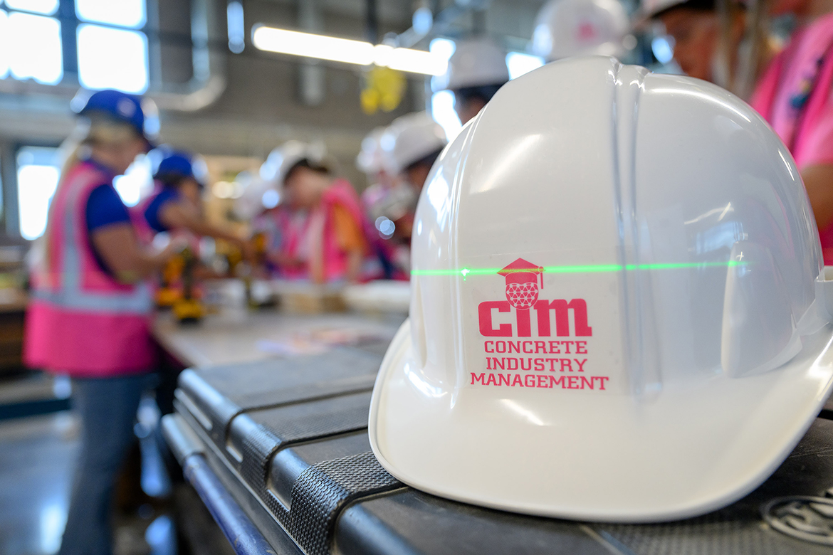 MTSU CIM Ladies in Concrete4.jpg A combined 220 middle and high school girls attended the Middle Tennessee State University Concrete Industry Management Ladies in Concrete event at MTSU in Murfreesboro, Tenn., in early May. The four-hour event was sponsored by CIM Patrons — a group of alumni and industry professionals who volunteer their time to promote, recruit and fundraise for the CIM program. (MTSU photo by J. Intintoli)