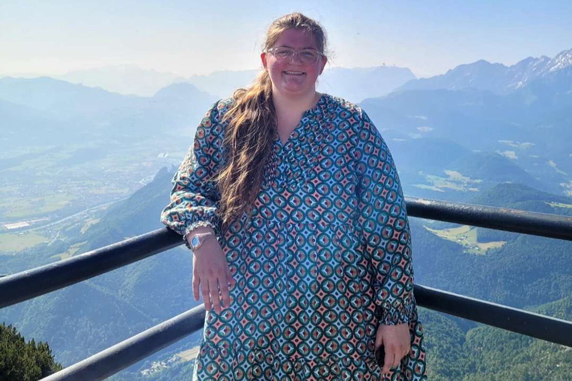 Middle Tennessee State University music major and physiology minor Heather Benz, of Nashville, Tenn., takes in the sights in Vienna, Austria, this summer thanks to being a recipient of the prestigious Phi Kappa Phi Study Abroad Grant. She was one of 75 students nationwide awarded $1,000 to expand their education across borders. (Submitted photo)