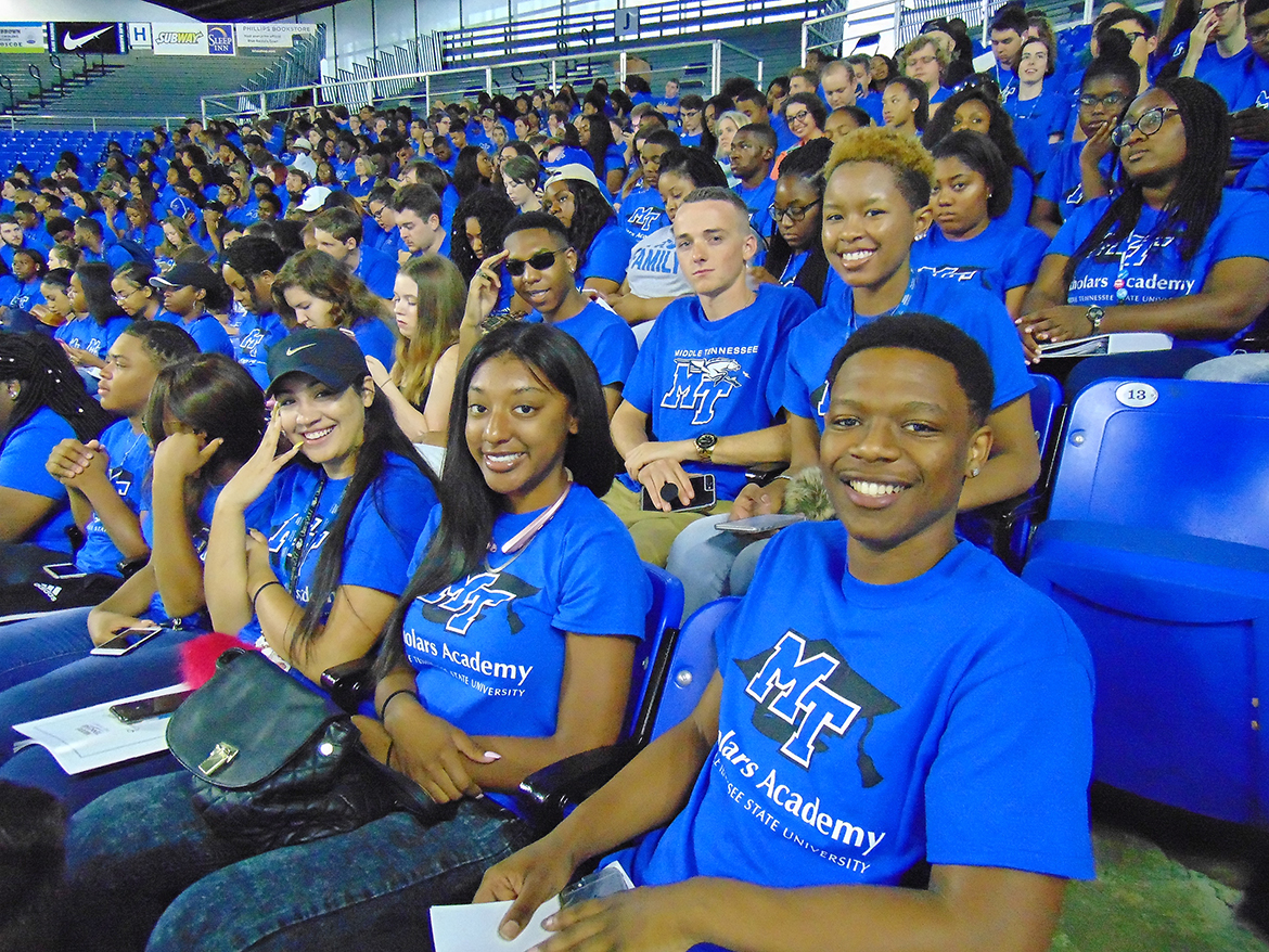 MTSU Scholars Academy freshmen await their next challenge.