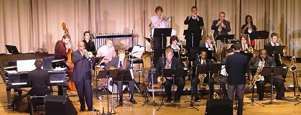 The MTSU Jazz Ensemble 1, comprising the top student players in the university’s Jazz Studies Program, will close out the annual Illinois Jacquet Jazz Festival and provide the final concert in the MTSU’s 2017-18 Jazz Artist Series. The concert is set for 7:30 p.m. Saturday in Hinton Hall inside MTSU's Wright Music Building. (Photo courtesy of MTSU Jazz Studies Program)