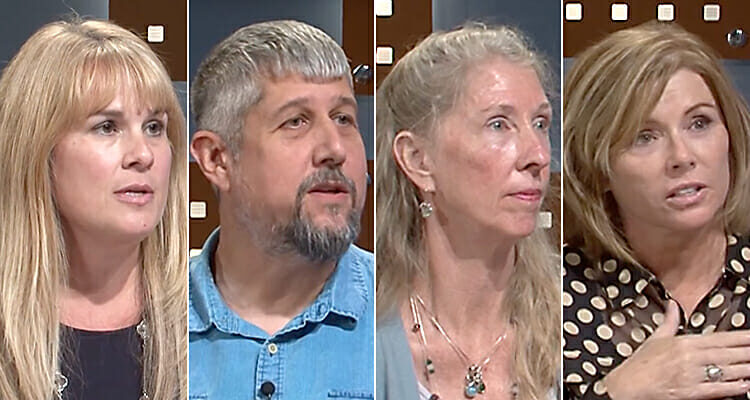 Oct 2018 “Out of the Blue” promo - Gretchen Leming, manager of the Student Advising Center for the Jones College of Business; Geosciences lecturer Alan Brown, director of the Earth Experience natural-history museum; and Dr. Kim Cleary Sadler, professor of biology education, and Dr. Cindi Smith-Walters, director of MTSU's Center for Environmental Education.
