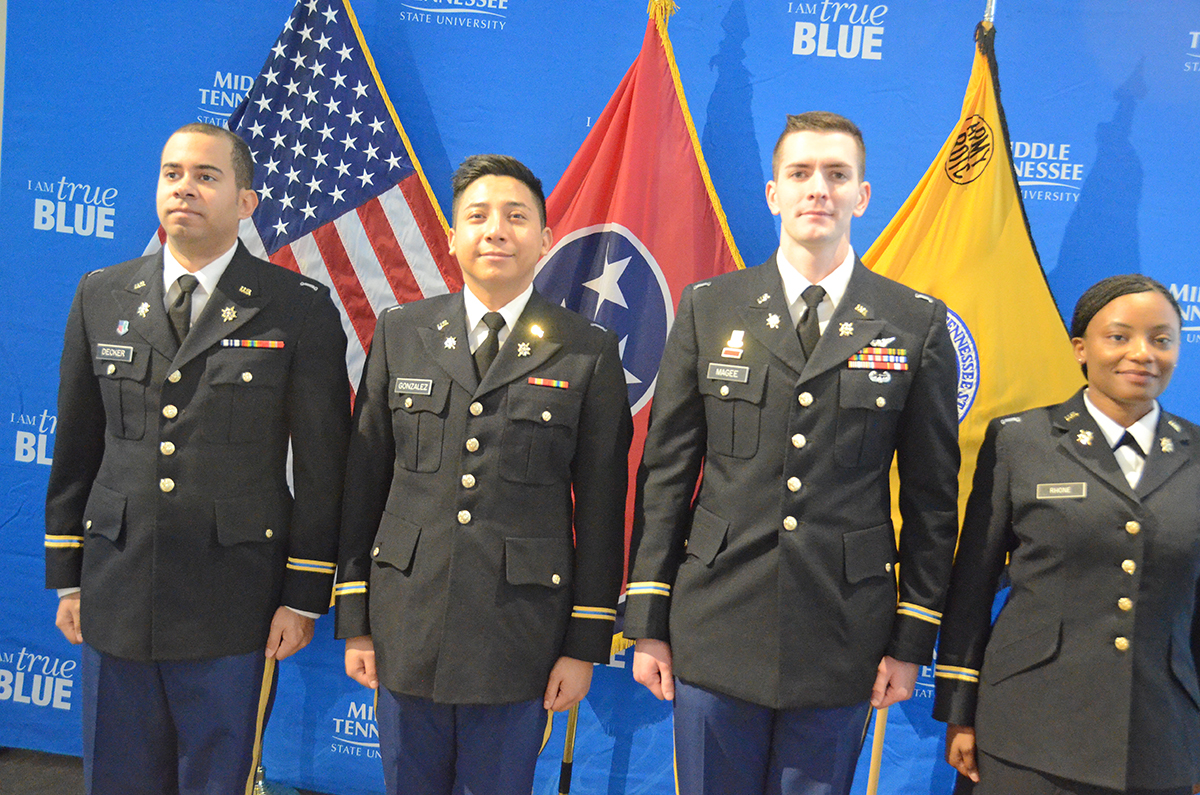 MTSU's newly commissioned second lieutenants.