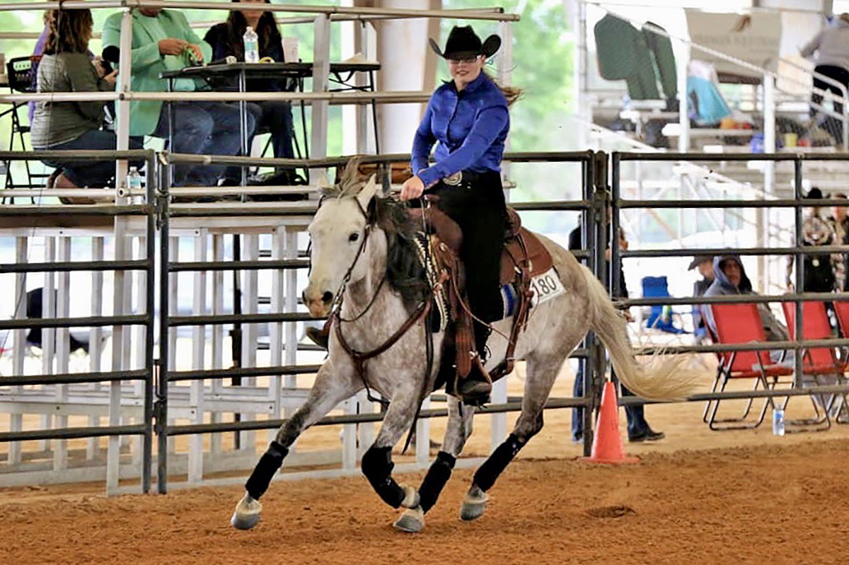 MTSU IHSA nationals qualifier Jenna Seal of Meridian, Miss., will compete in Western Open Reining at the May 2-5 event in Syracuse, N.Y. 