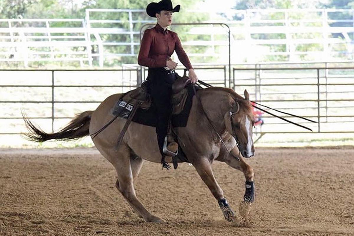 MTSU junior Mary Catherine Wade of Memphis, Tenn., will be a competitor in Western Open Reining at the IHSA national competition in Syracuse, N.Y., May 2-5. She earned a berth by placing second in the regionals.