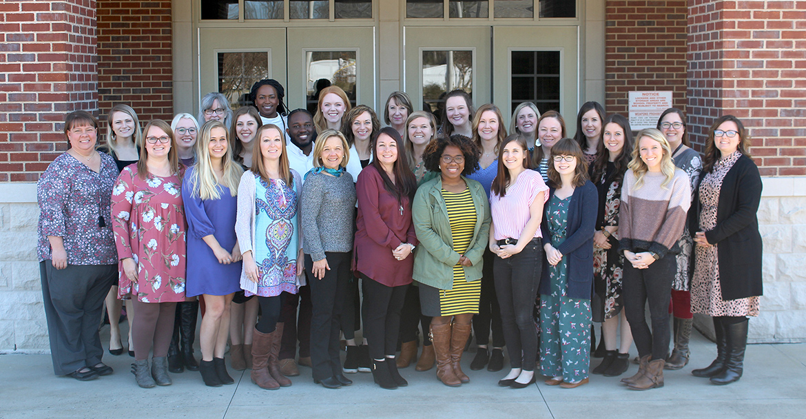 The 2019-20 Gifted Academy Cohort Graduates are Hollie Berry, Olivia Outland, Allison Cole, Olivia Cowan, Jennifer Defere, Mary Dobbs, Neely James Embree, Kristen Goodman, Alison Harris, Elizabether Hurst, Carla Vandygriff Jackson, Donna Karrh, Jacqueline Keller, Devontae Kelley, Kasey Landreth, Erin Nunley, Sarah Primm, Kayla Richards, Kelsey Rone, Bailey Rose, Taylor Sams, Dana Stem, Kirstyn Tackett, Brittney Tate, Robyn Clifford Trowbridge, and Stephanie West. (Photo courtesy of Murfreesboro City Schools)