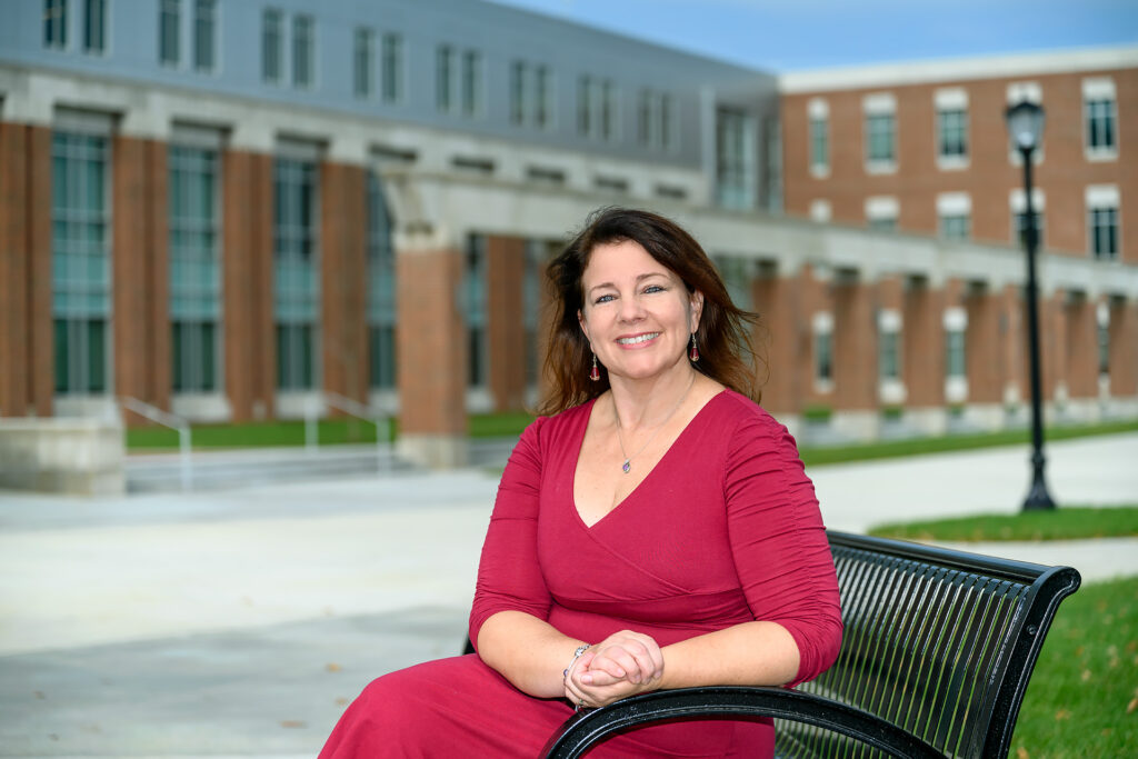 Elizabeth Quinn Wright, Behavioral and Health Sciences, Criminal Justice at the Academics Classroom Building. (Photo: J. Intintoli)