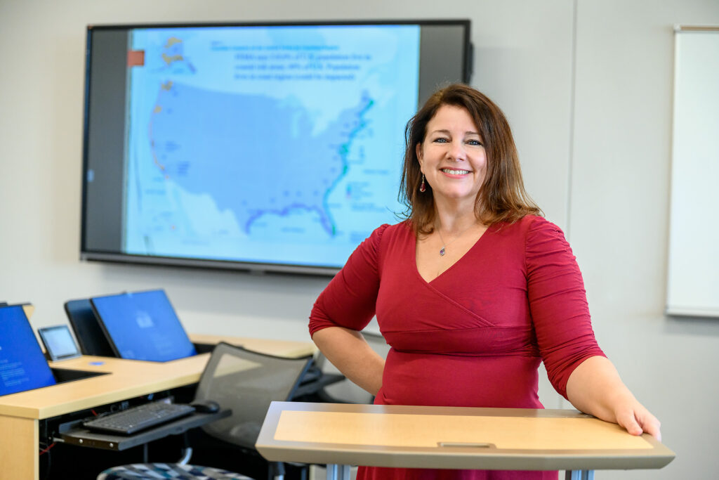Elizabeth Wright said she has gotten creative in teaching her students during the pandemic. (Photo: J. Intintoli)