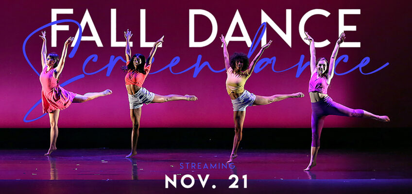 Student members of the MTSU Dance Theatre perform on the Tucker Theatre stage during the 2019 Fall Dance Concert in this file photo. MTSU Dance will present its 2020 Fall Dance Concert Saturday, Nov. 21, via video at the program’s Facebook page: https://www.facebook.com/mtsu.dance. (Photo by Martin O’Connor)
