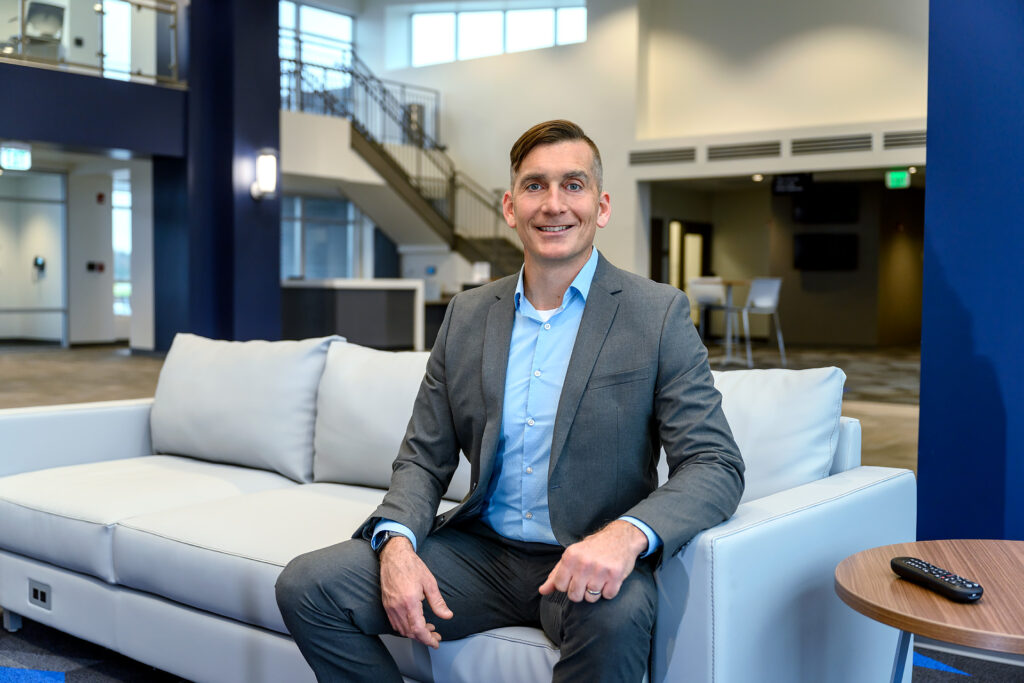 Nate Callender, PhD, Aerospace Faculty Profile at the Murfreesboro airport. (Photo: J. Intintoli)