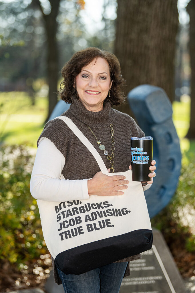 Paula Calahan, Advisor, Jennings A. Jones College of Business in and around Walnut Grove. (Photo: Andy Heidt)