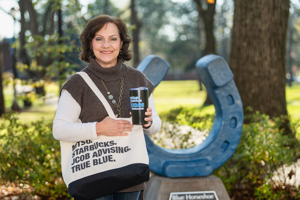 Paula Calahan, Advisor, Jennings A. Jones College of Business in and around Walnut Grove. (Photo: Andy Heidt)