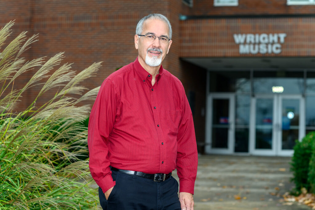 Tim Musselman, School of Music faculty, Manager Facilities and Publicity at Wright Music Hall. (Photo: J. Intintoli)