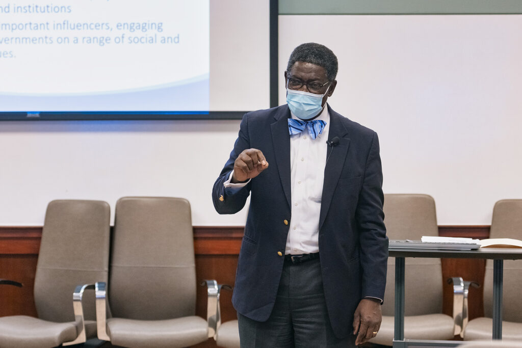 Environmental/action shots of Dr. Kim Sokoya teaching in the Miller Education Center. (Photo Cat Curtis Murphy)