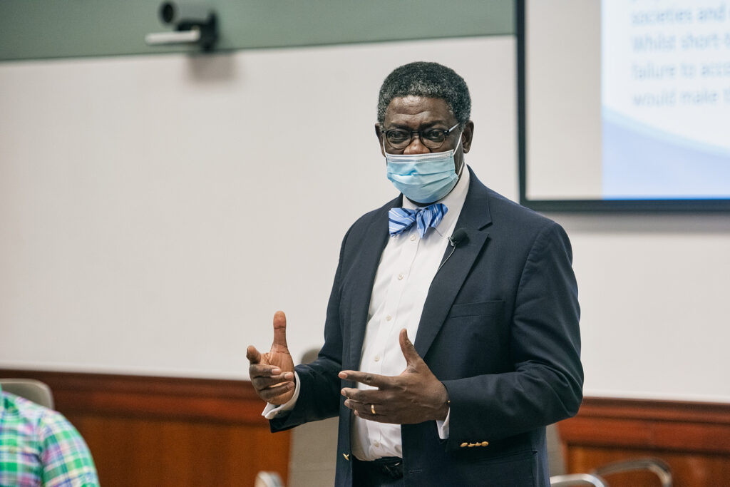 Environmental/action shots of Dr. Kim Sokoya teaching in the Miller Education Center. (Photo Cat Curtis Murphy)