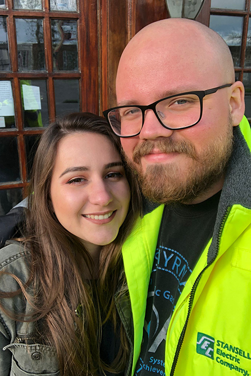 MTSU senior biology major Mariana de Aruajo Bryan, a Brazil native and current Murfreesboro, Tenn., resident, is shown with her husband, Jacob, in this undated photo. Bryan works at Big Fluffy Dog Rescue in Murfreesboro, the type of work she hopes to continue after graduation in Spring 2022. (Submitted photo)